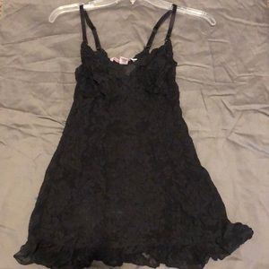 Victoria Secret black lace teddy